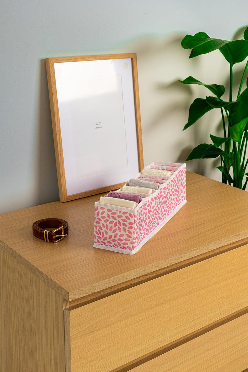 REKHOME 10 Bölmeli Yaprak Pudra Dolap Çekmece İçi Akordiyon Tipi Katlanır Çamaşır Düzenleyici Organizer