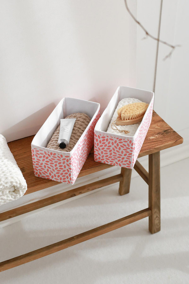 REKHOME 2'li Yaprak Pudra Orta Çocuk Odası Dolap Çekmece Içi Çamaşır Düzenleyici Saklama Kutusu