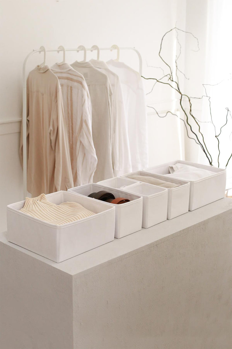 REKHOME 6'lı Beyaz Çekmece İçi Düzenleyici Organizer Set