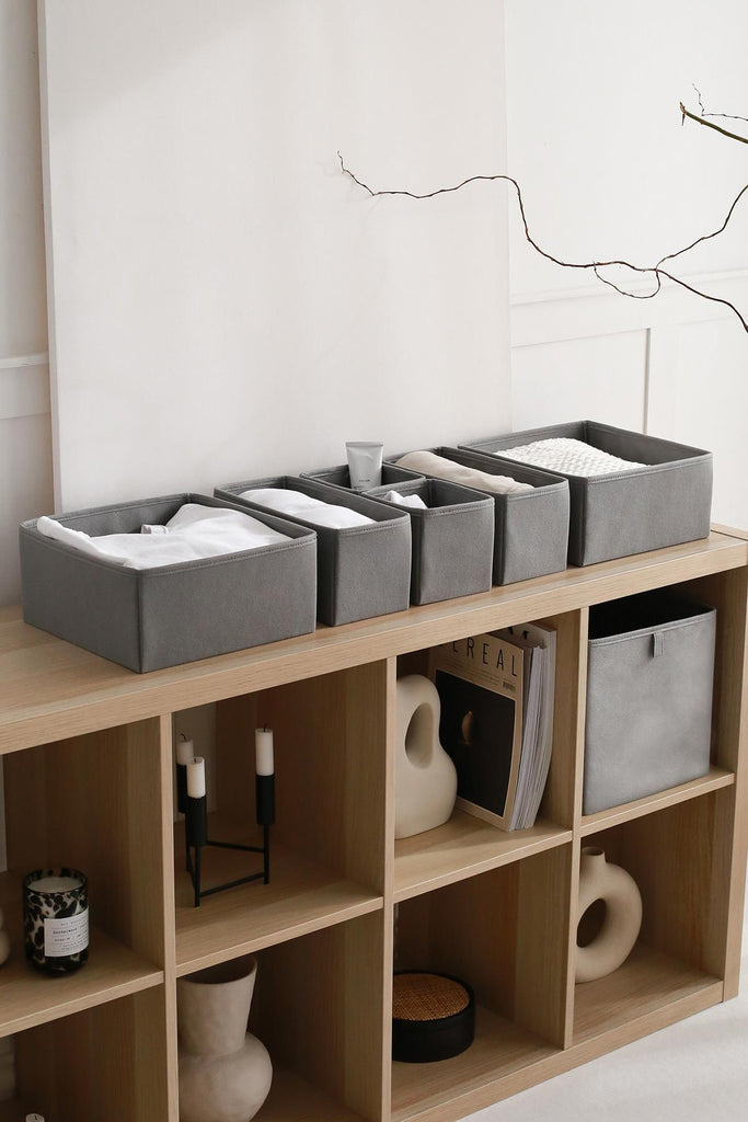 REKHOME 6'lı Gri Çekmece İçi Düzenleyici Organizer Set