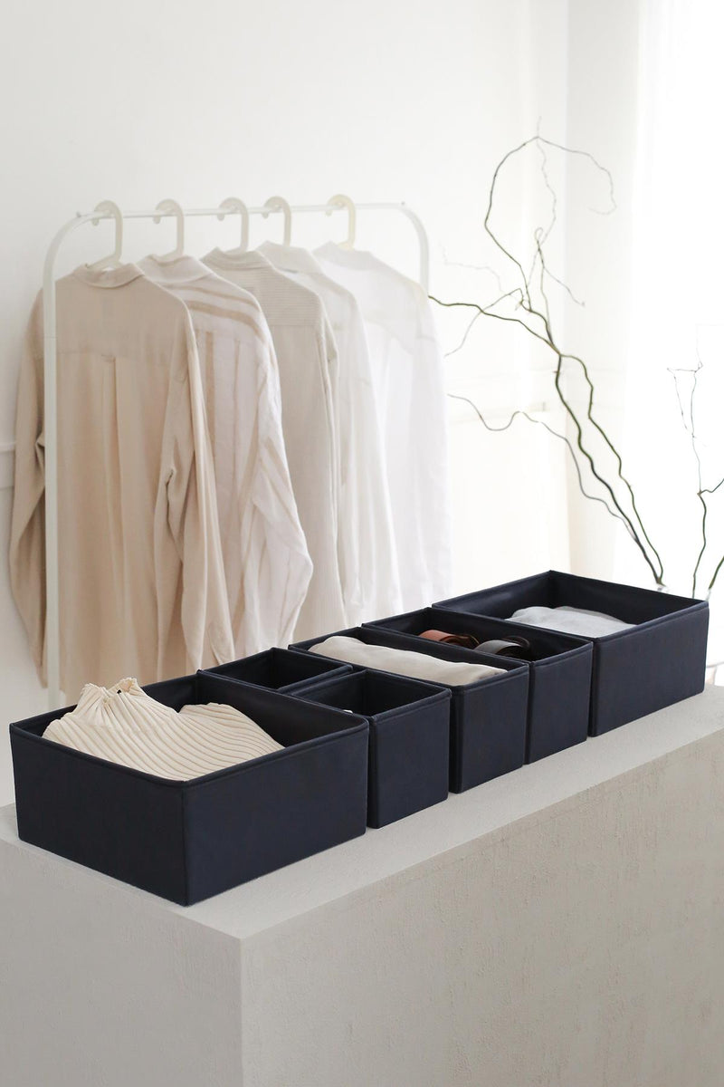 REKHOME 6'lı Lacivert Çekmece İçi Düzenleyici Organizer Set