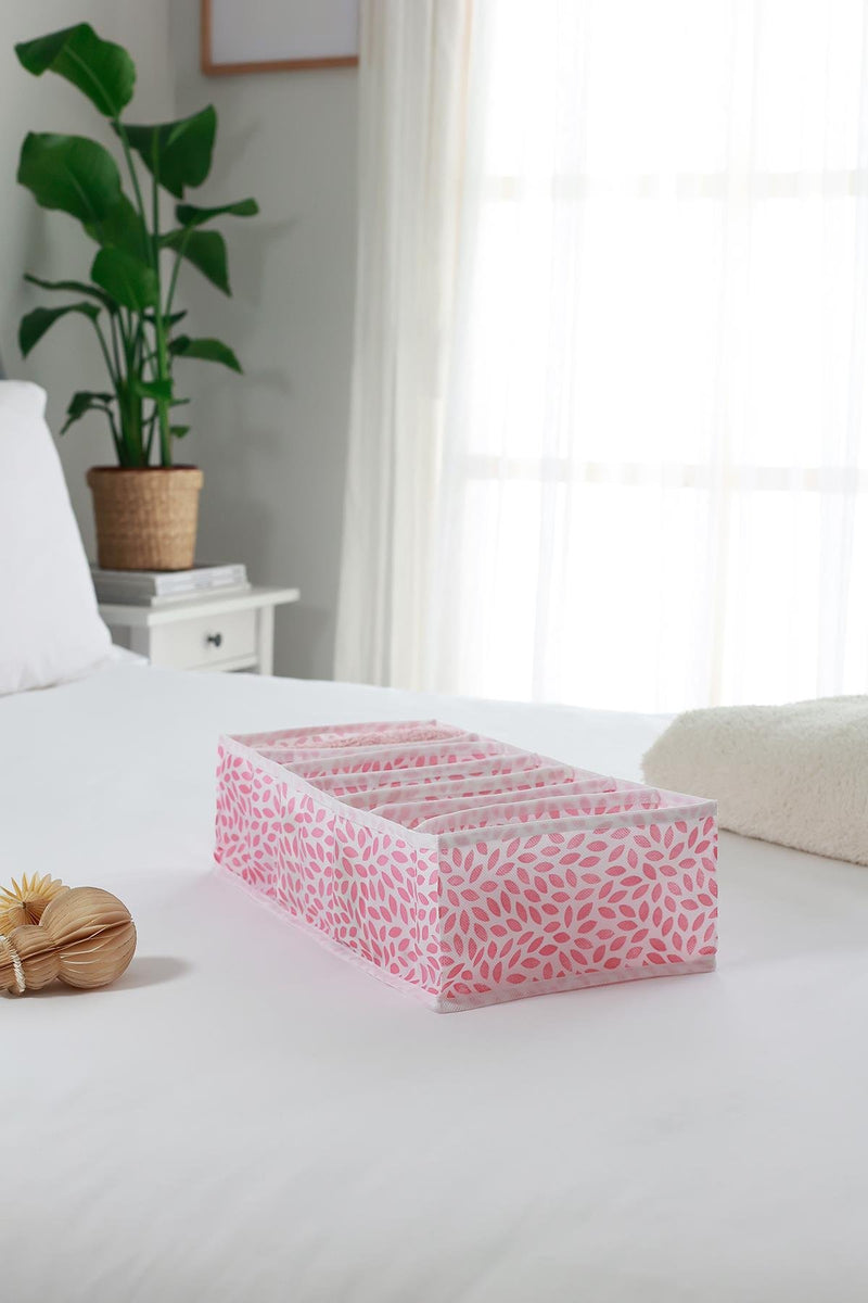 REKHOME 7 Bölmeli Yaprak Pudra Dolap Çekmece İçi Akordiyon Tipi Katlanır Çamaşır Düzenleyici Organizer