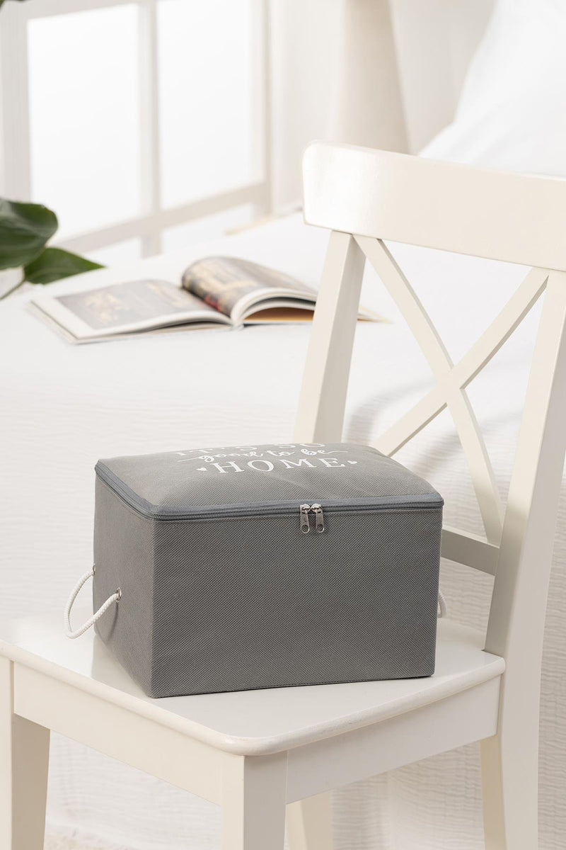 REKHOME Küçük Boy Gri Baza Altı, Valiz Düzenleyici Hurç / 30x22x18