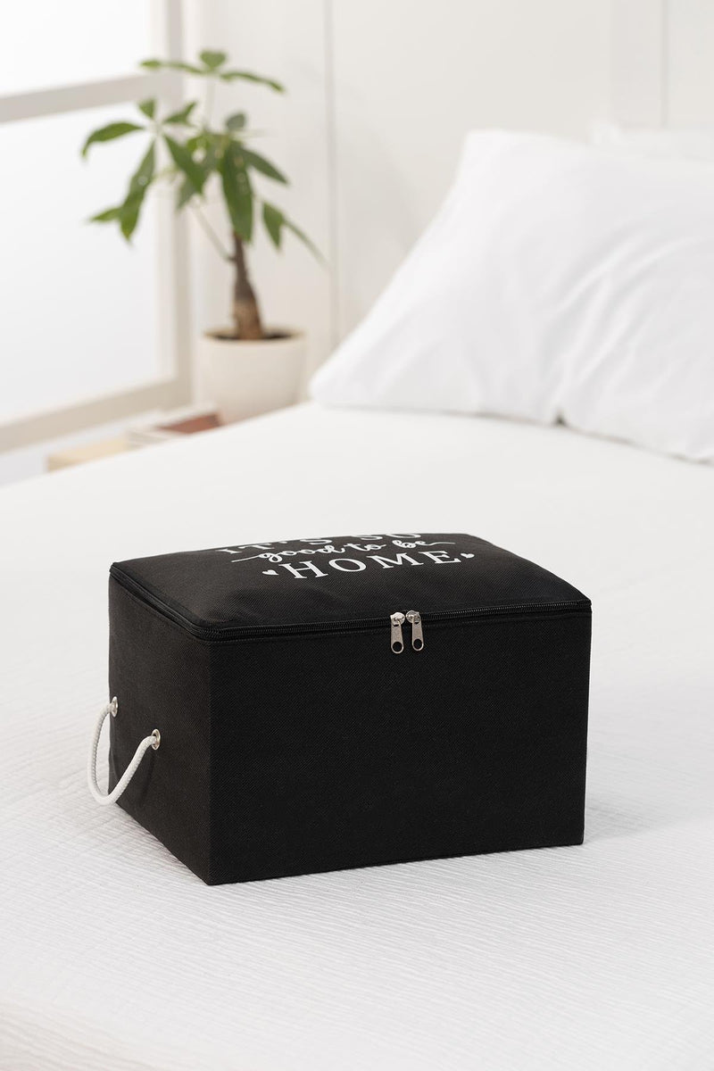 REKHOME Küçük Boy Siyah Baza Altı, Valiz Düzenleyici Hurç / 30x22x18